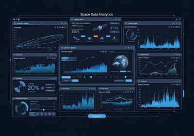 Data analytics platform processing space data